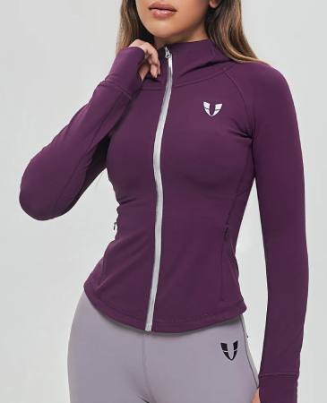 Firm abs Thin Fleece Zipper Hoodie
